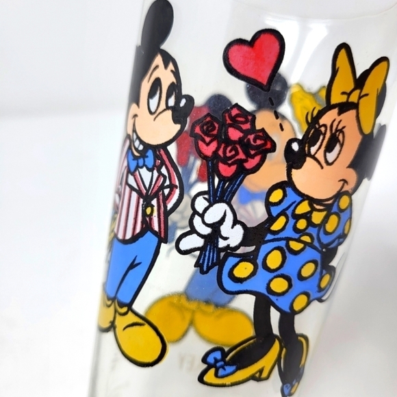Vintage Mickey Mouse Minnie Mouse Pepsi Collector Series 1978 Disney Glass Cup - Picture 8 of 8